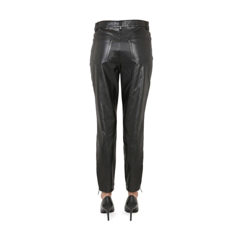 Old Navy High-Rise OG Straight Faux Leather Pants Black Size 18 NWT